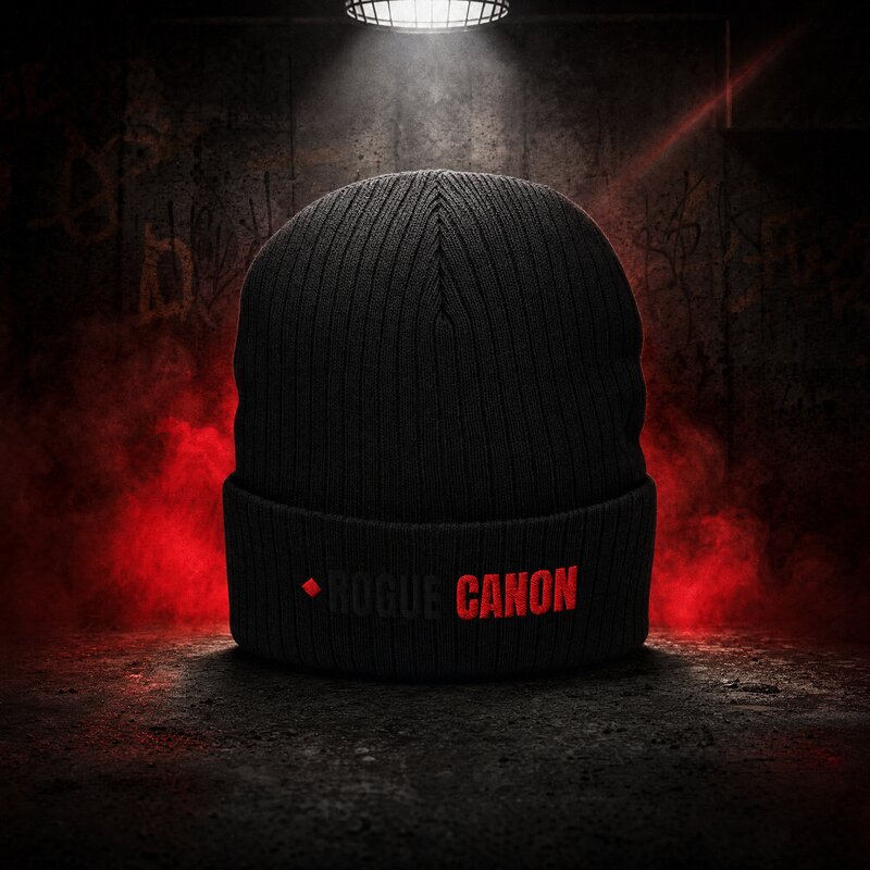 Stealth Ribbed Beanie - Rogue Canon